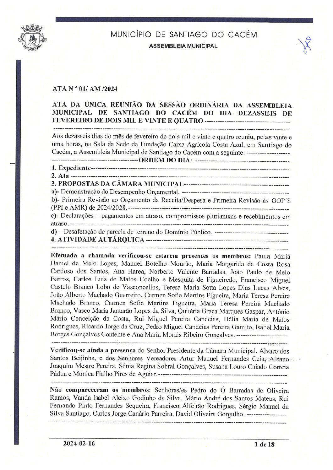 01 16 de fevereiro de 2024