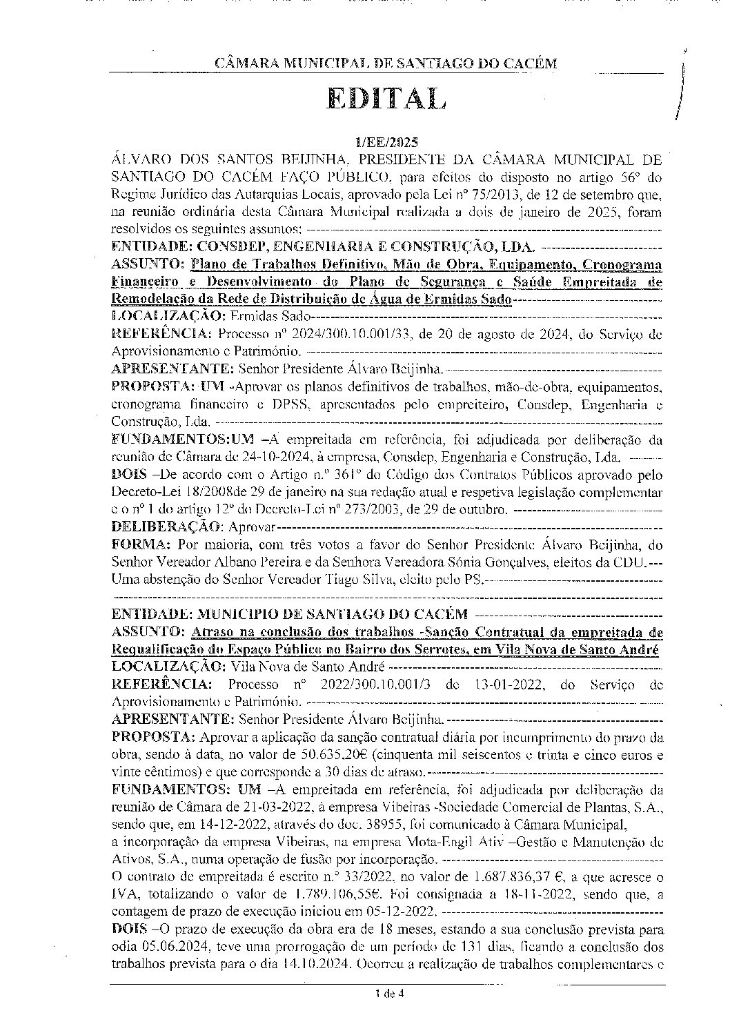 01 Edital N.º 1 CM 2 de janeiro de 2025