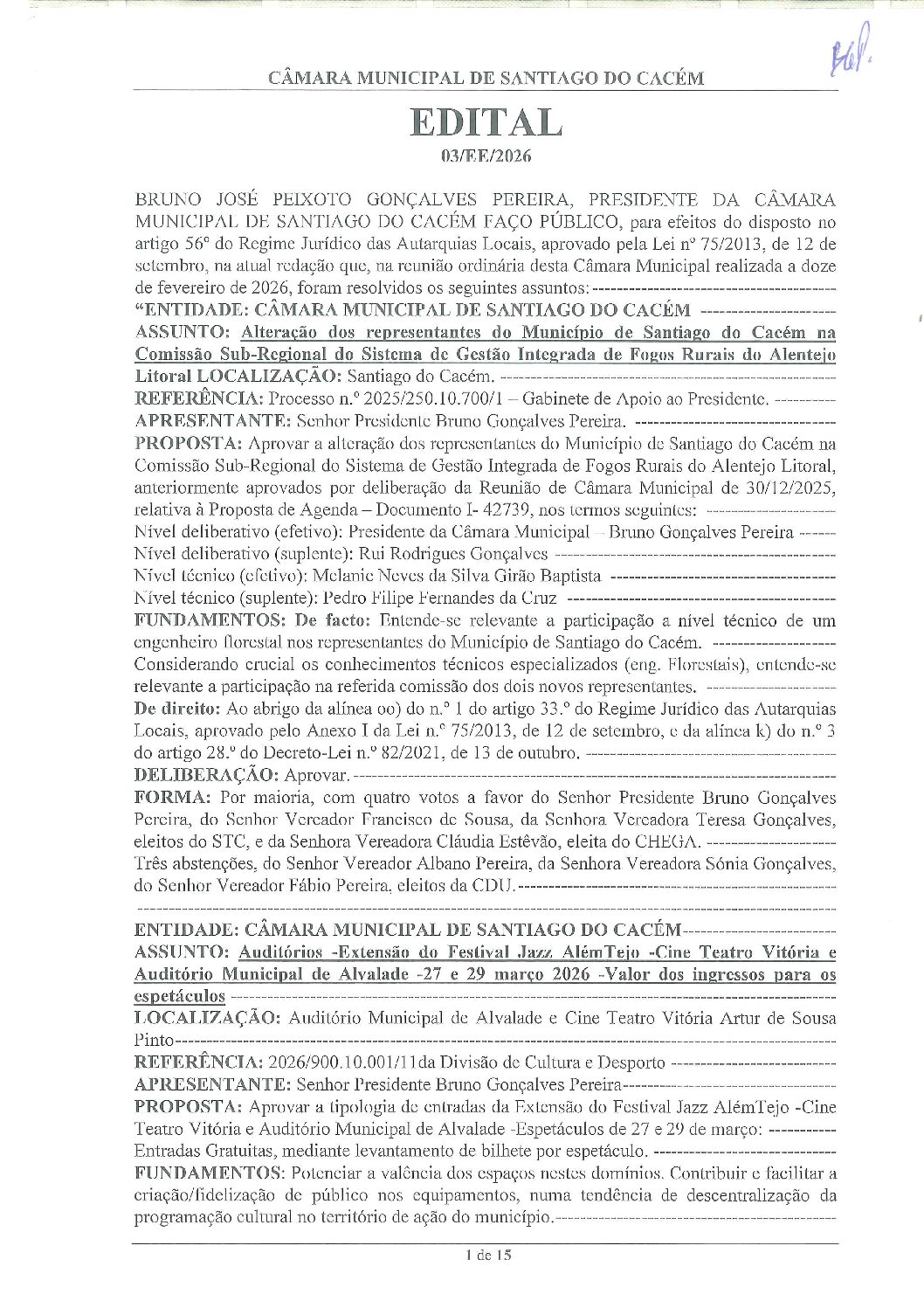 03 Edital N.º 3 CM 12 de fevereiro de 2026