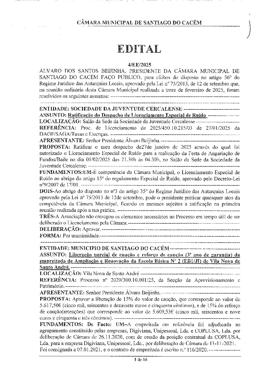 04 Edital N.º 4 CM 13 de fevereiro de 2025