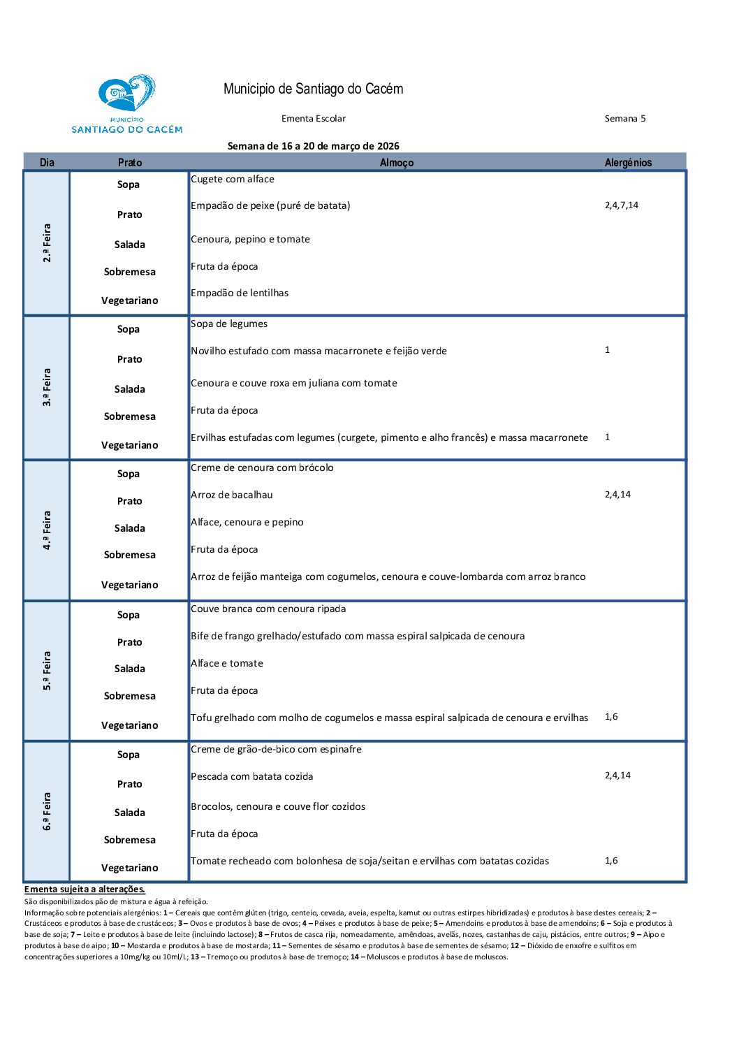 04 Semana de 16 a 20 de março de 2026