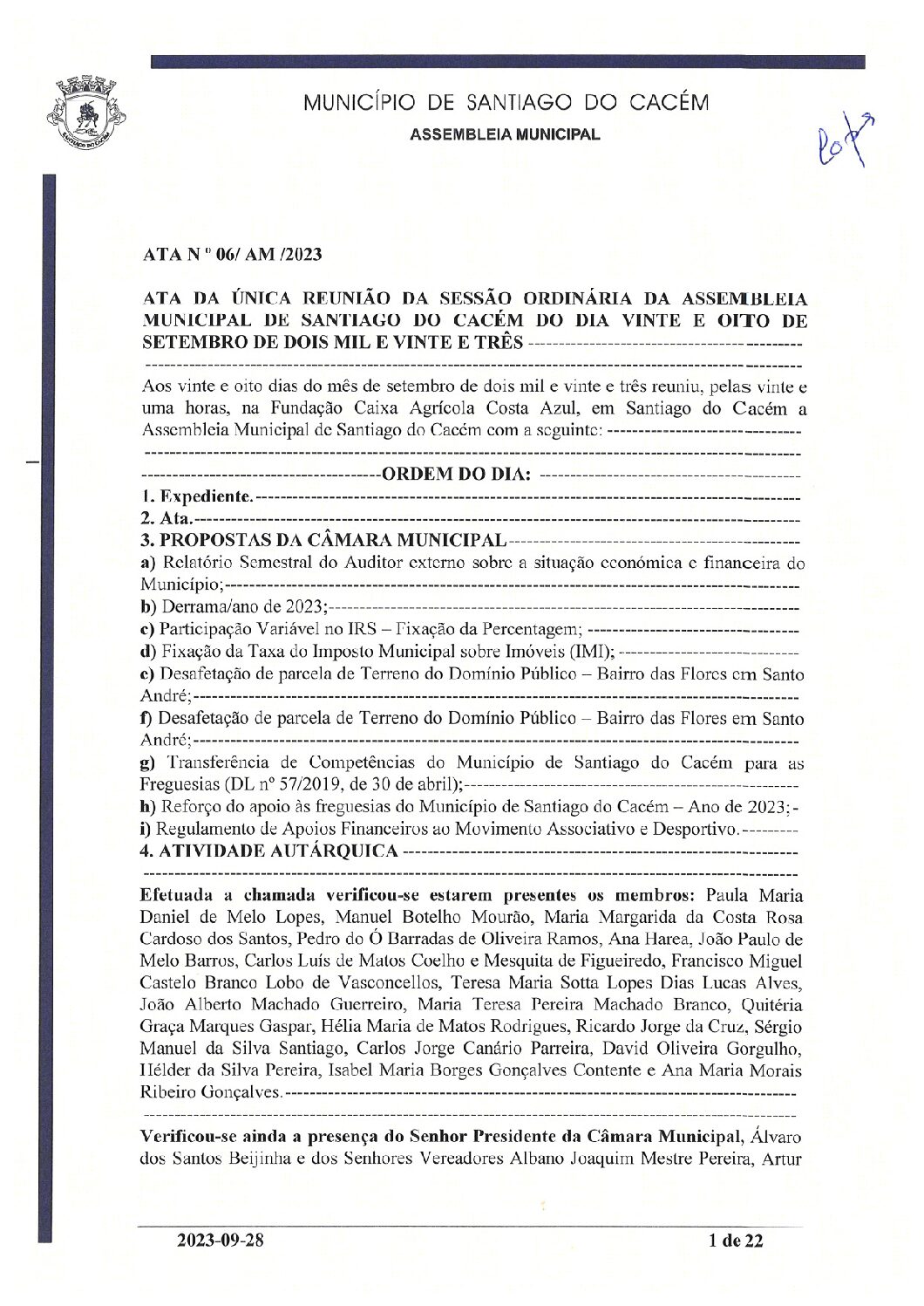 06 28 de setembro de 2023