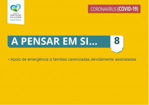 5.ª Renovação das medidas extraordinárias aplicadas pela Câmara Municipal de Santiago do Cacém para apoio social e económico no combate à pandemia pela doença COVID-19 - Medida 8