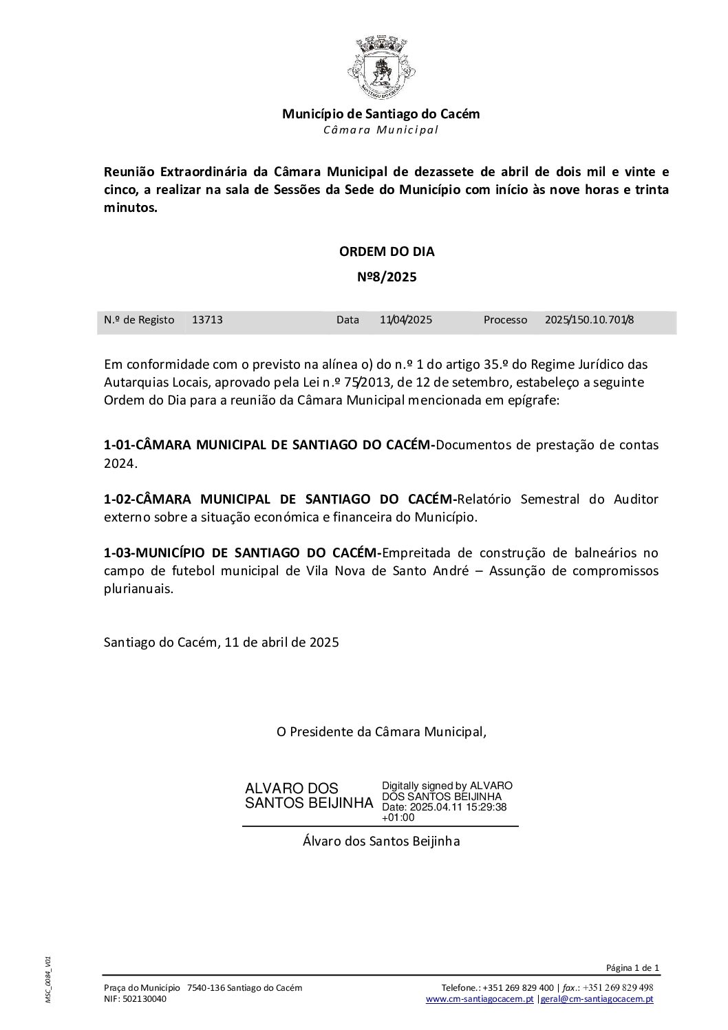 09 Agenda do dia 17 de abril de 2025 Ext