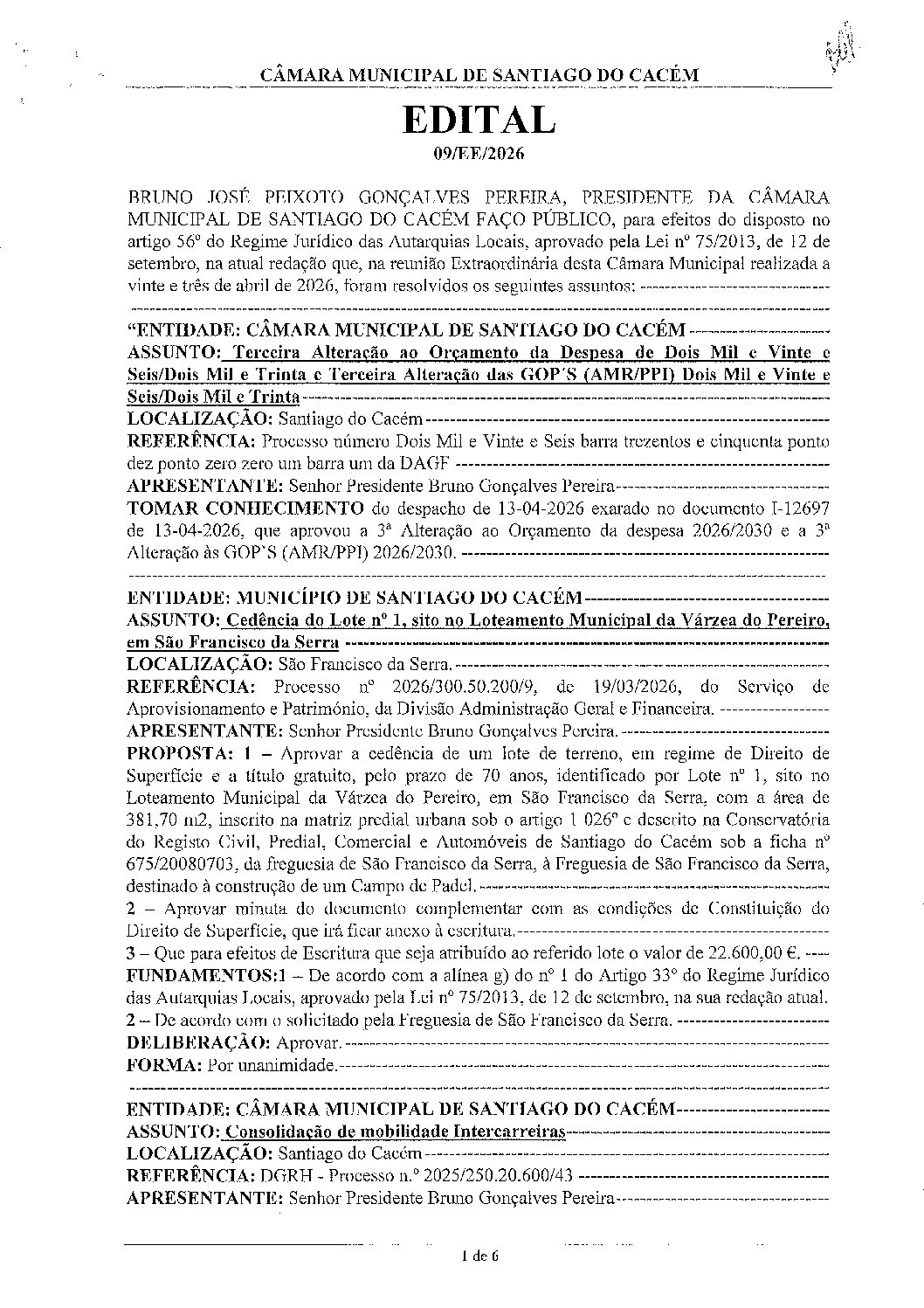 09 Edital N.º 9 CM 23 de abril de 2026_