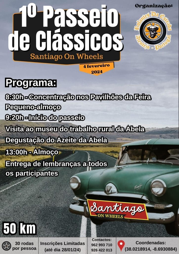 1.º Passeio clássicos On wheels