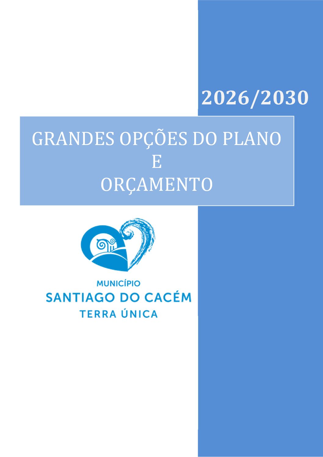 20 Grandes Opções do Plano e Orçamento 2026-2030
