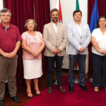 O Presidente da Câmara Municipal de Santiago do Cacém, Bruno Gonçalves Pereira, acompanhado pelos Vereadores, Francisco Sousa e Teresa Serrão Gonçalves recebeu, no dia 6 de agosto, o Reitor da Universidade de Évora, Professor Doutor António Candeias e a Vice-Reitora, Professora Doutora Ausenda Balbino para uma apresentação de cumprimentos institucionais. O encontro constituiu um momento de contacto entre o Executivo Municipal e a equipa reitoral da Universidade de Évora.