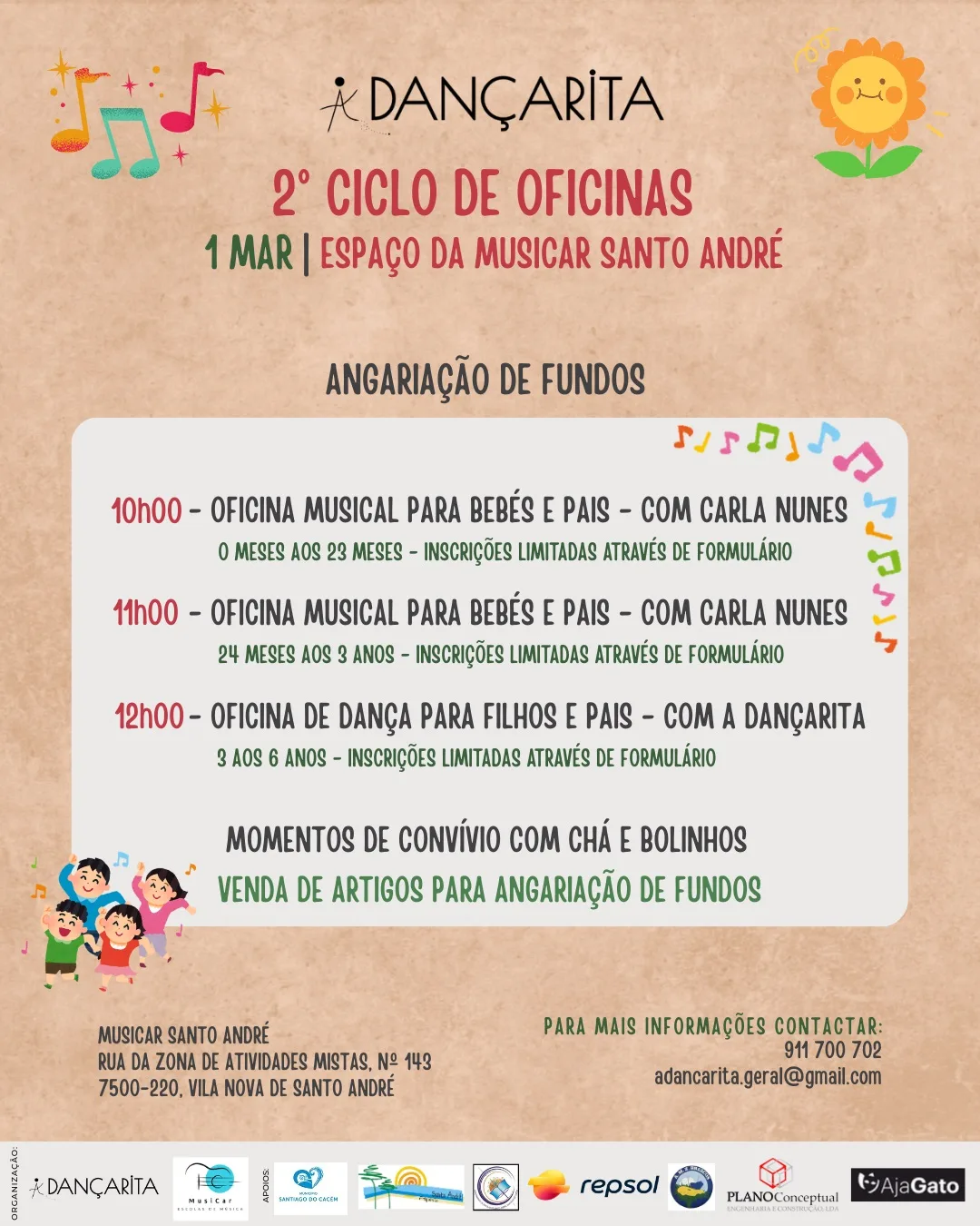 Ciclo de oficinas Dançarita