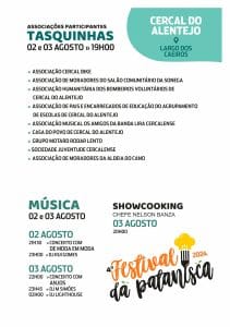 4.º Festival da Patanisca - Programa