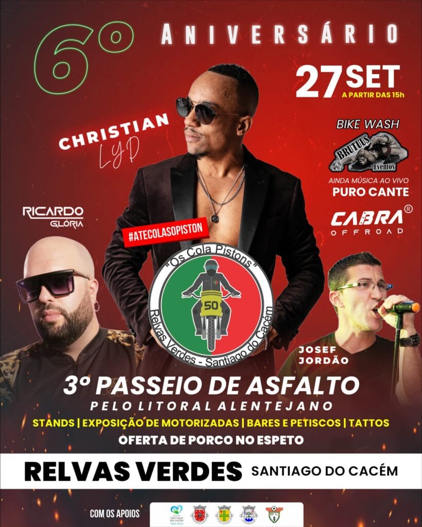 6.º aniversário Cola Pistos