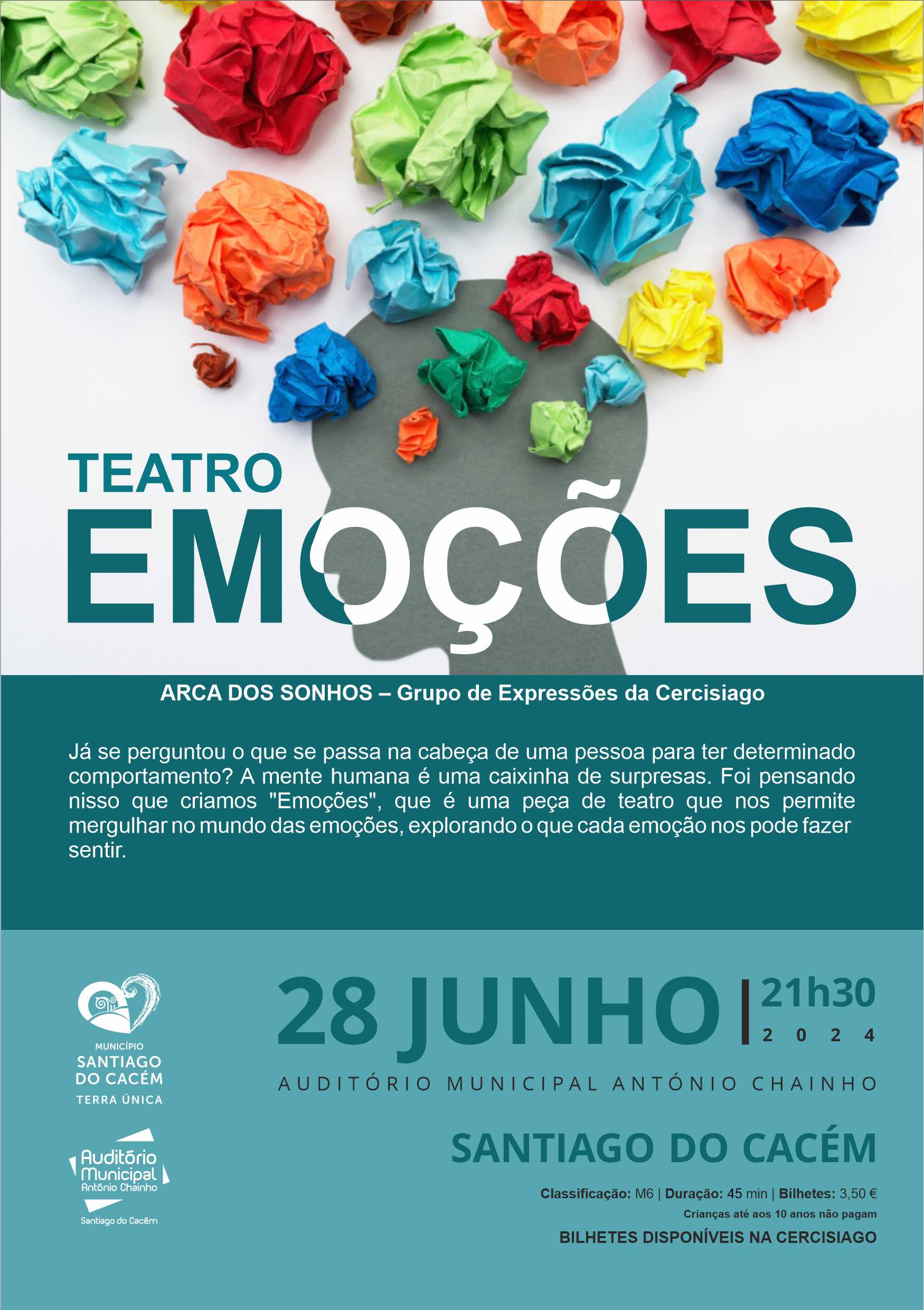 Teatro “Emoções” – Pelo Grupo de Teatro Arca dos Sonhos – CERCISIAGO