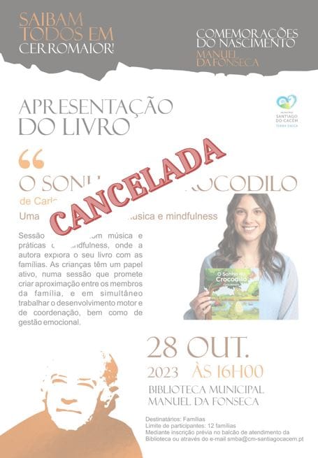 Apresentação do Livro_O Sonho do Crocodilo_cancelada