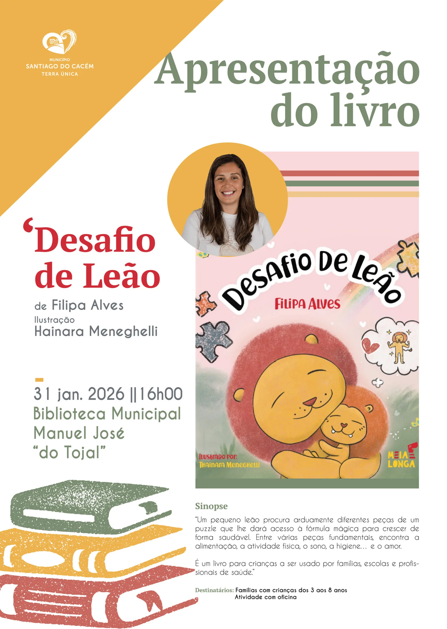 Apresentação do livro "Desafio de Leão" de Filipa Alves