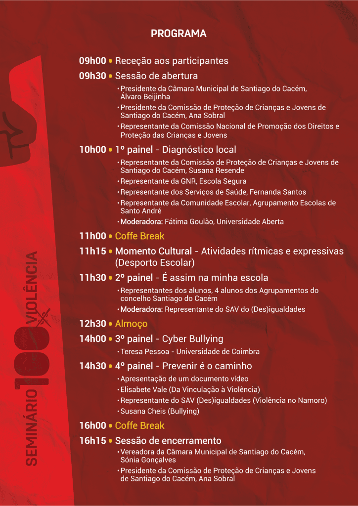 seminário 100% violência