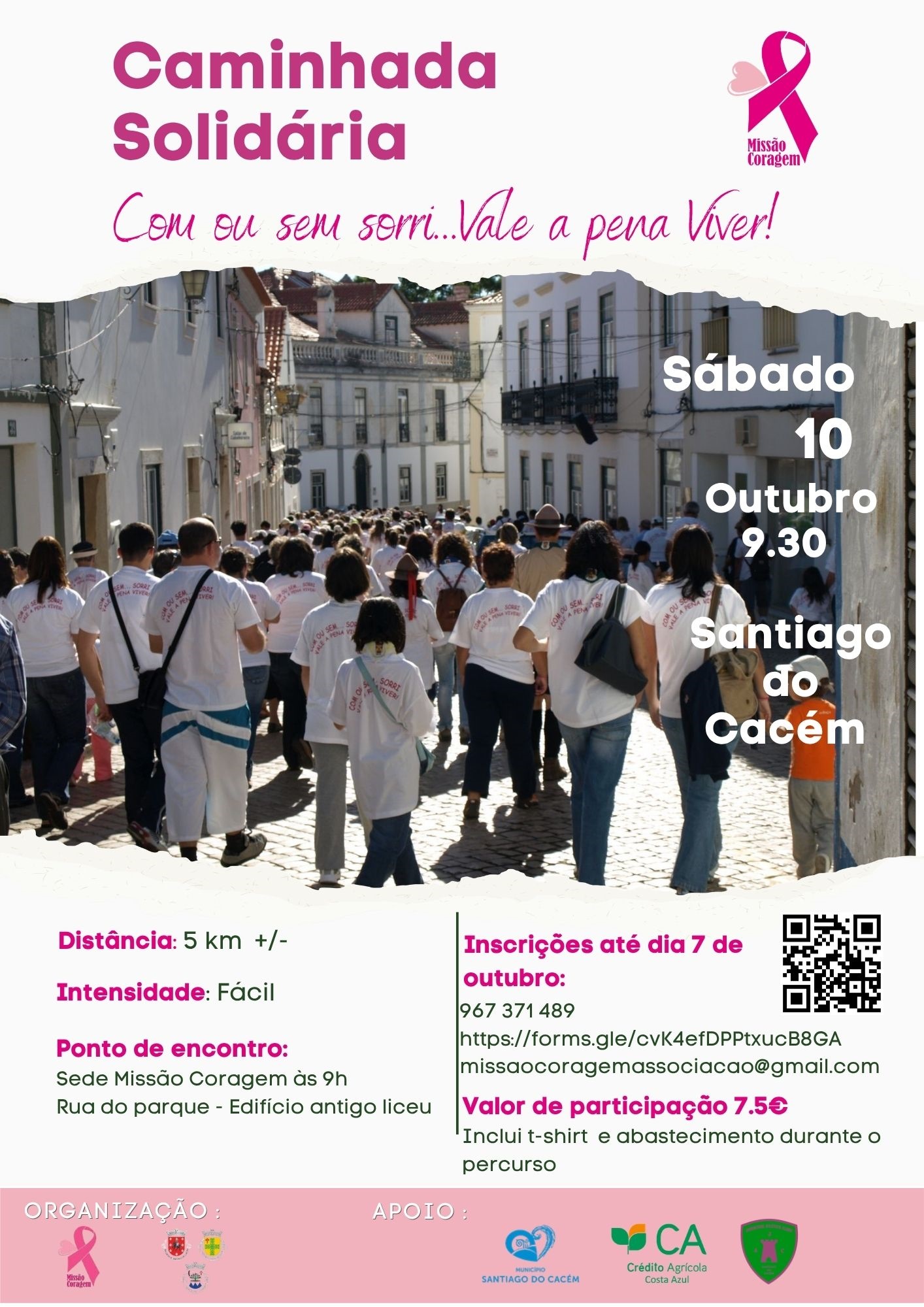 Caminhada solidária