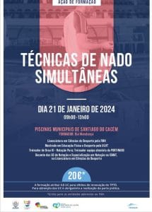 Cartaz Técnicas de Nado Simultâneas