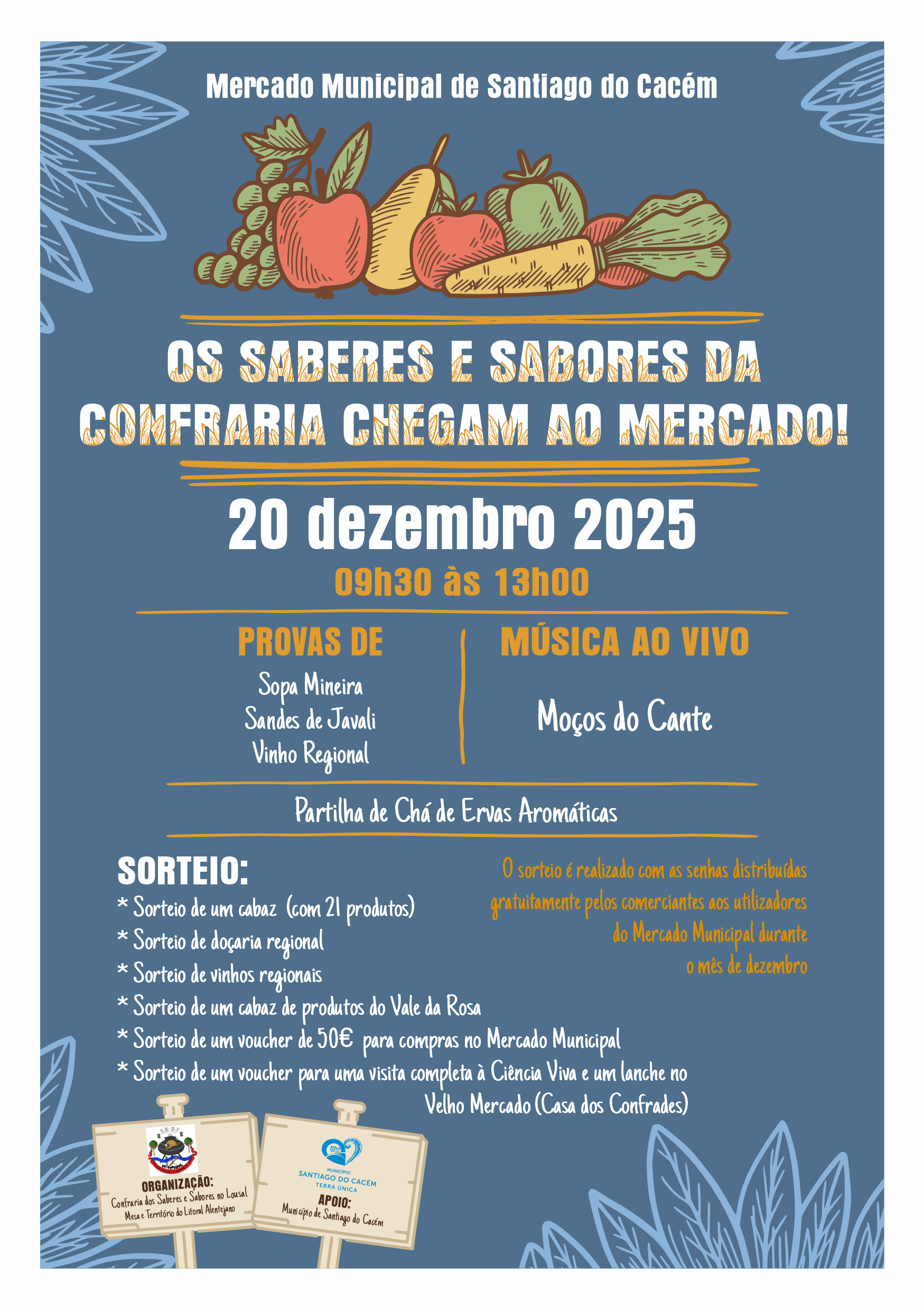 Cartaz_Saberes e Sabores da Confraria Mercado Municipal 2025