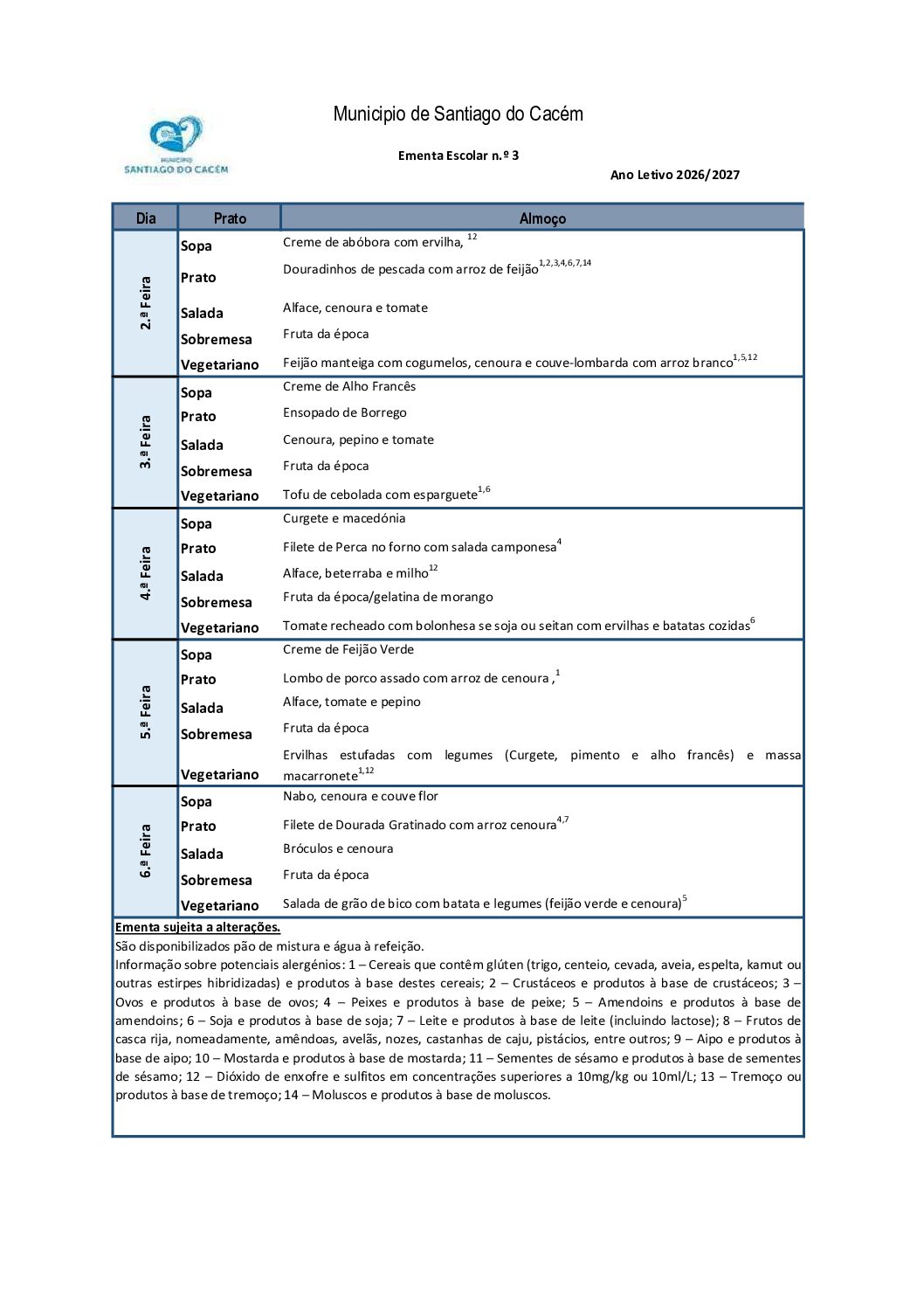 Ementa 3