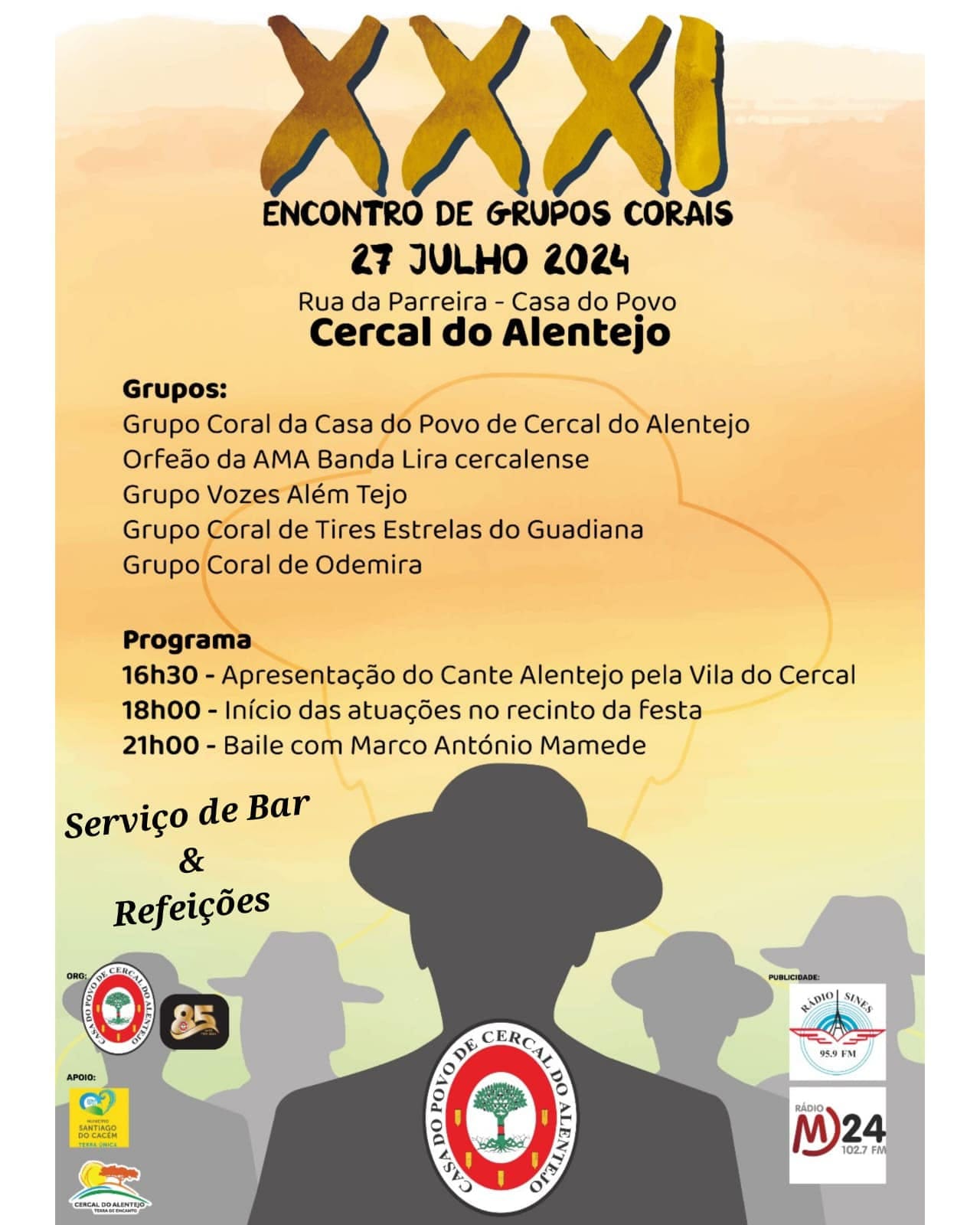 Encontro de Grupos Corais alentejanos Cercal do Alentejo