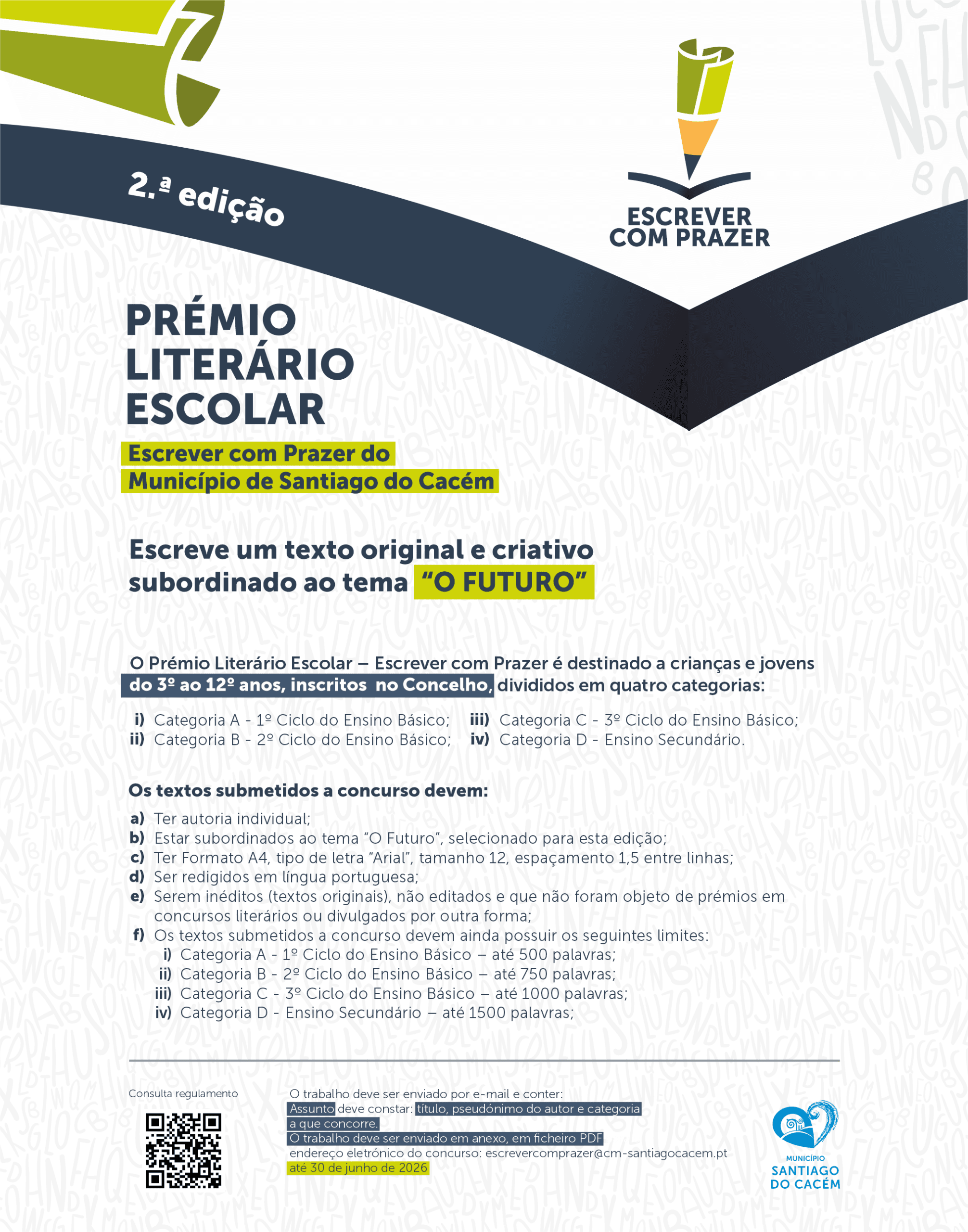 Prémio Literário Escolar "Escrever com Prazer"