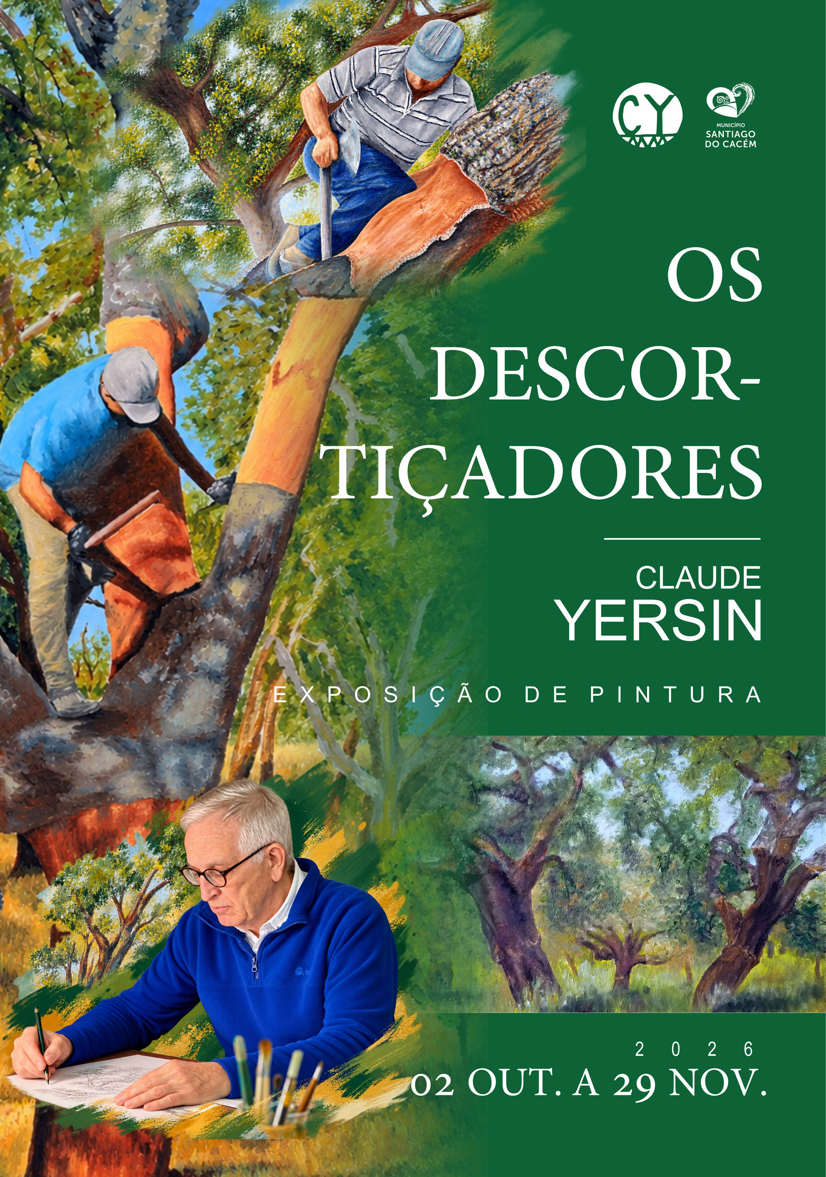 Exposição de Claude Yersin - Os Descortiçadores
