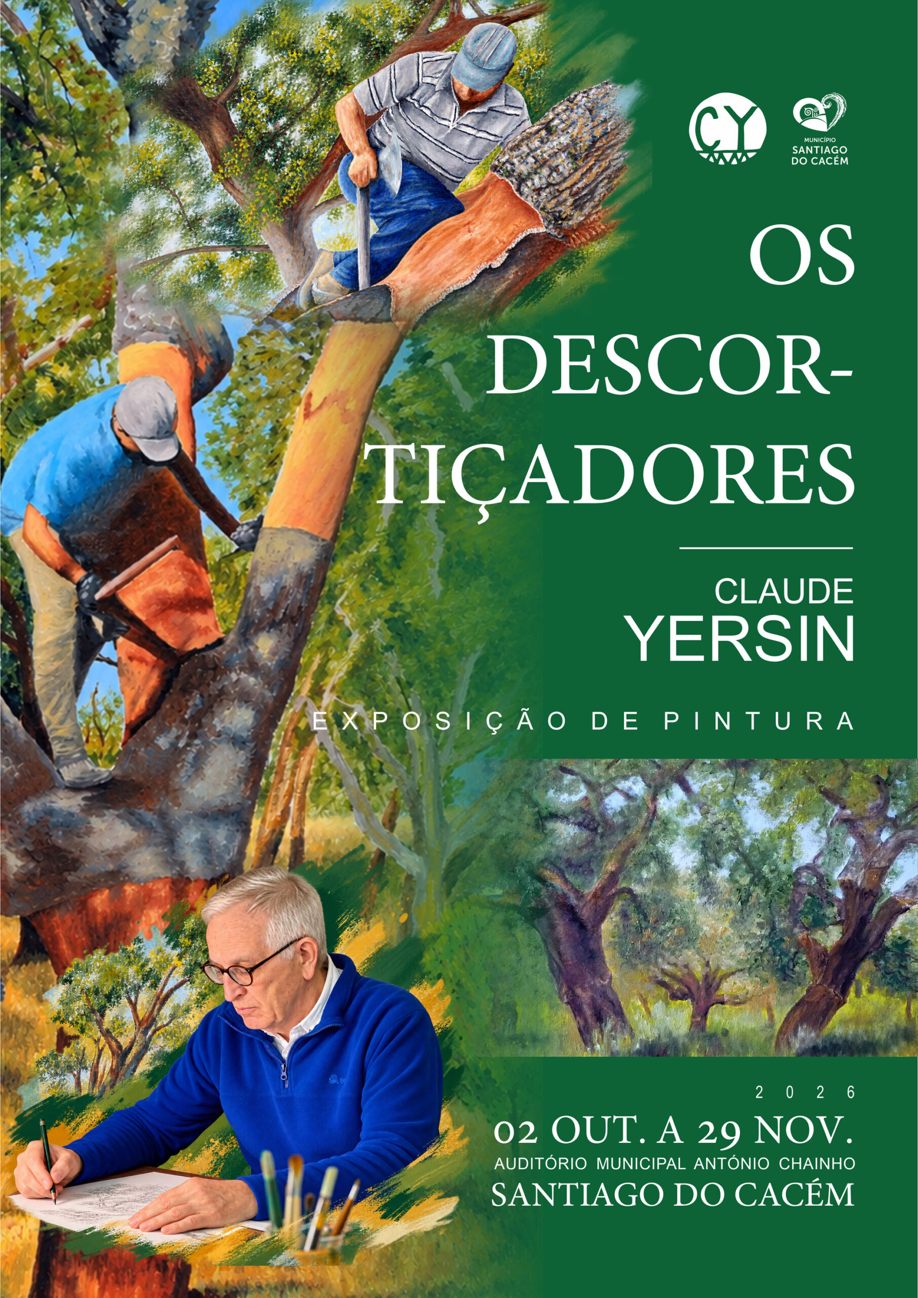 Exposição de Claude Yersin_Os Descortiçadores