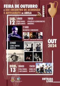 Feira de Outubro 2024 - XIII Encontro de Acordeão e Artesanato