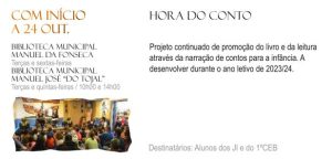 Hora do Conto 2023 BMSC e BMSA - Comemorações nascimento de Manuel da Fonseca