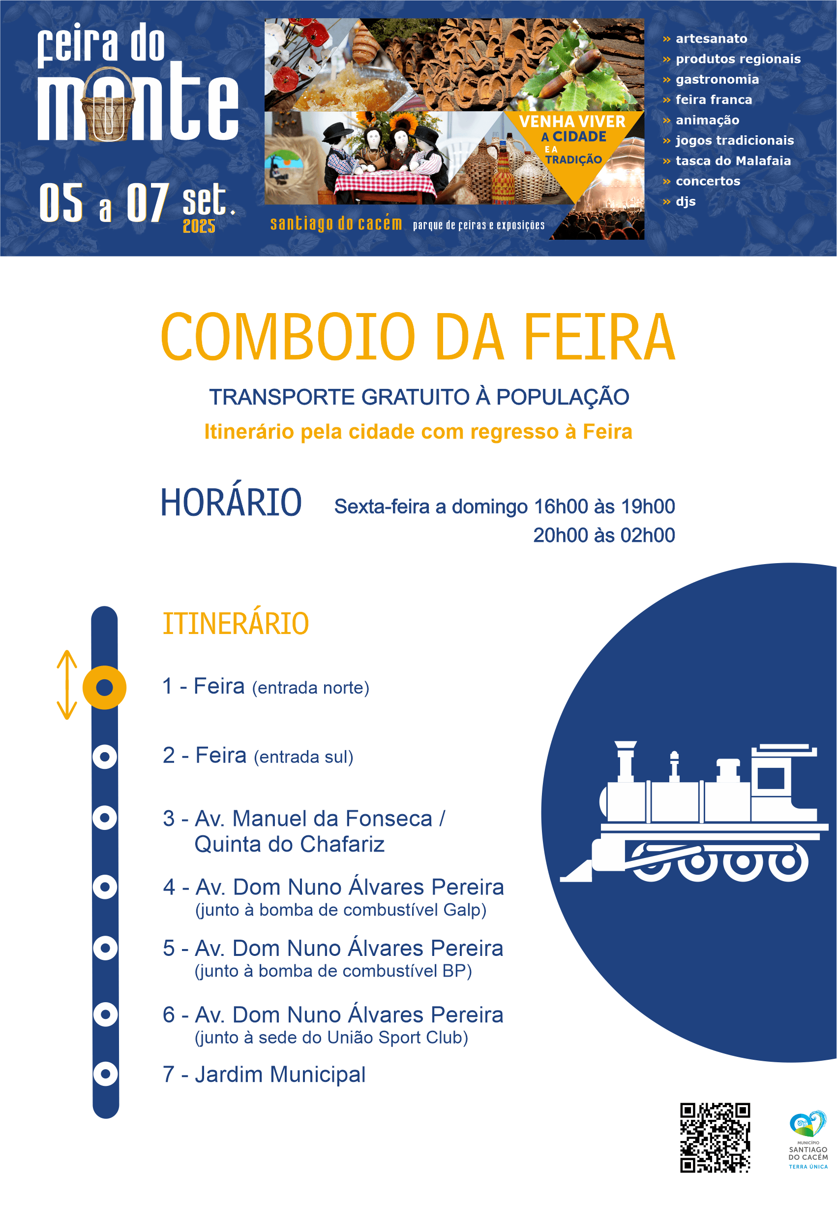 Horário comboio Feira do Monte