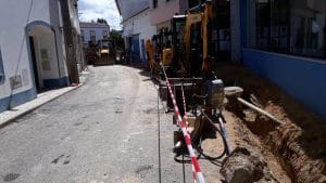 Obras na Rua da Parreira Cercal do Alentejo