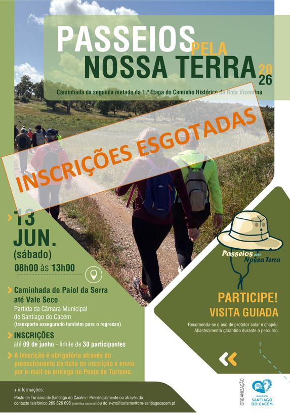 Passeios Pela Nossa Terra - inscrições esgotadas
