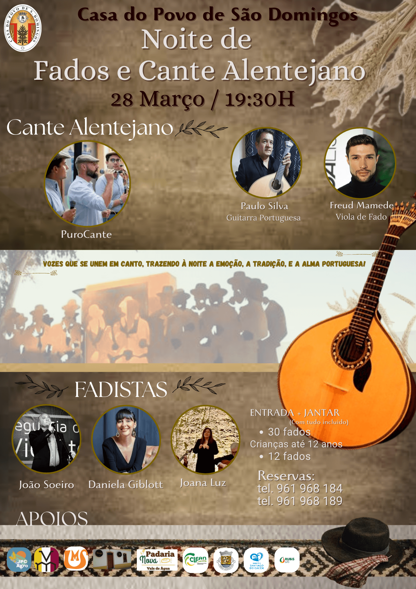 Noite de Fados e Cante Alentejano (Casa do Povo de São Domingos)