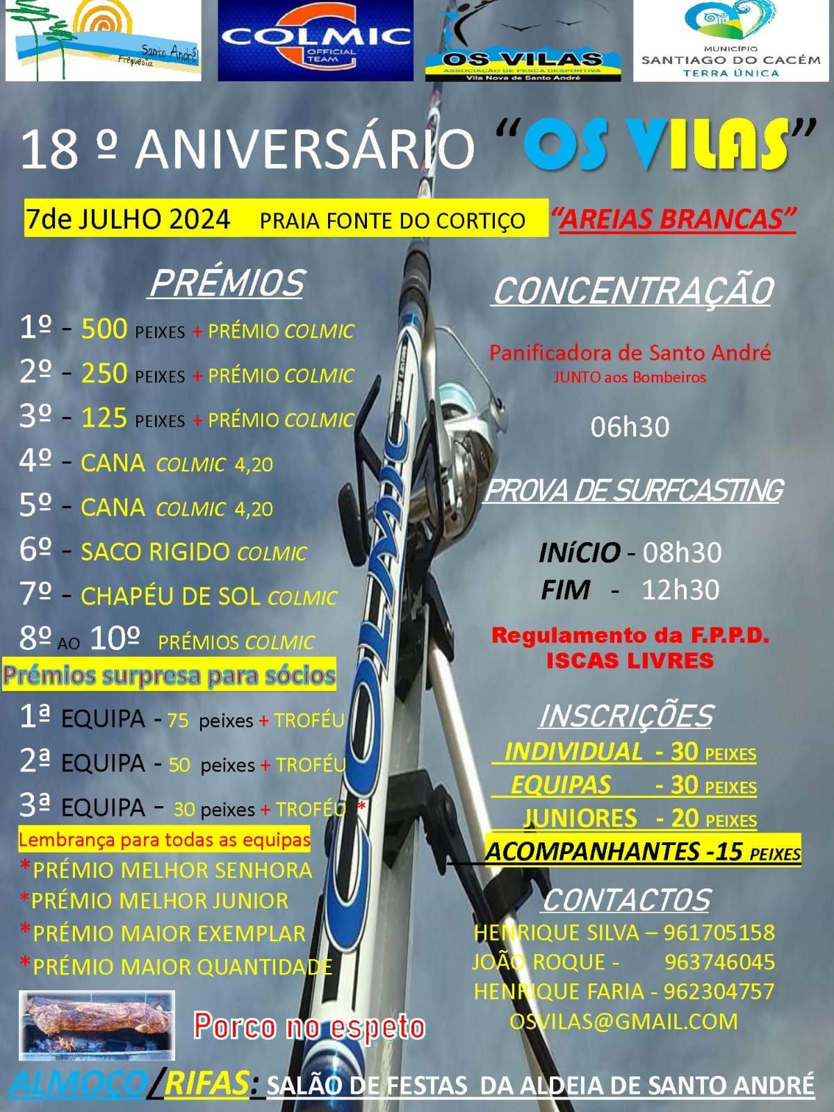 18.º aniversário da Associação de Pesca Desportiva Os Vilas