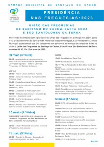 Presidência Freguesias programa_Santiago do Cacém - Santa Cruz - São Bartolomeu da Serra