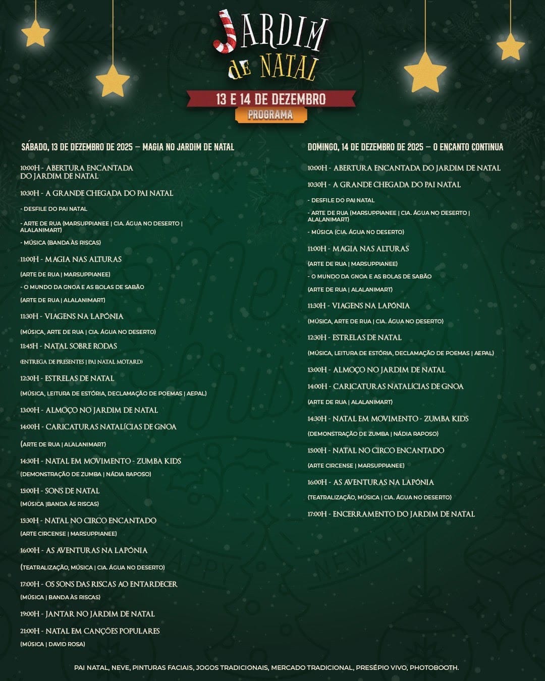 Programa Jardim de Natal em Alvalade