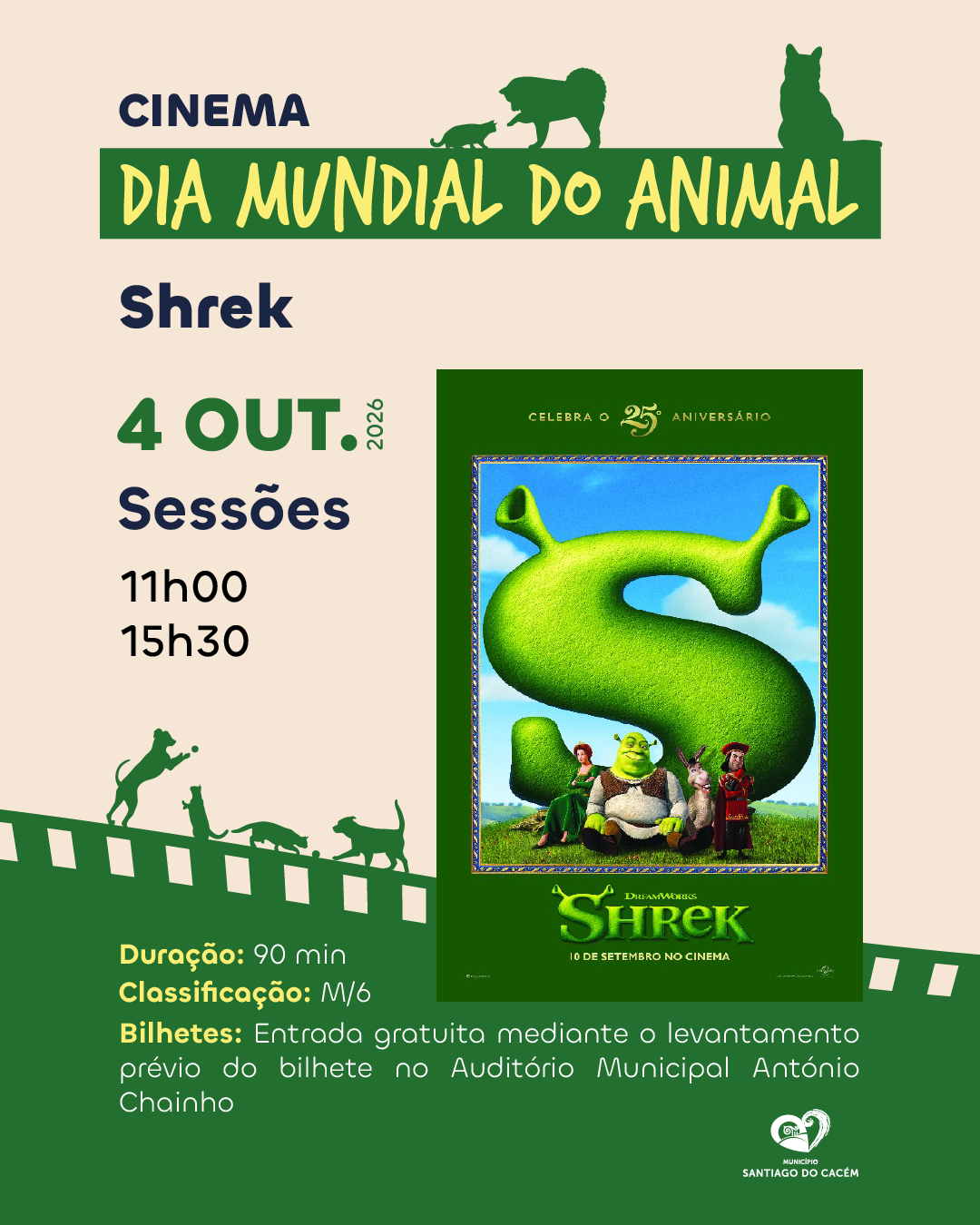 Dia mundial do animal - Shrek
