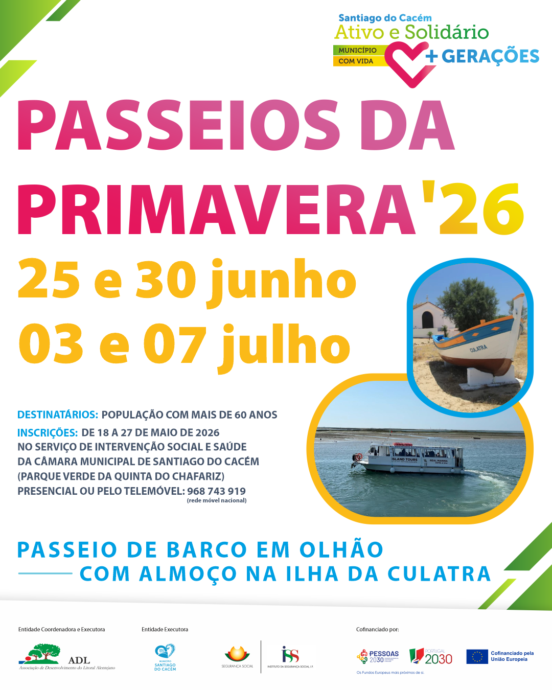 Passeios da Primavera 2026