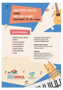 Reinscrições Escola Municipal de Música – ano letivo 2025/2026