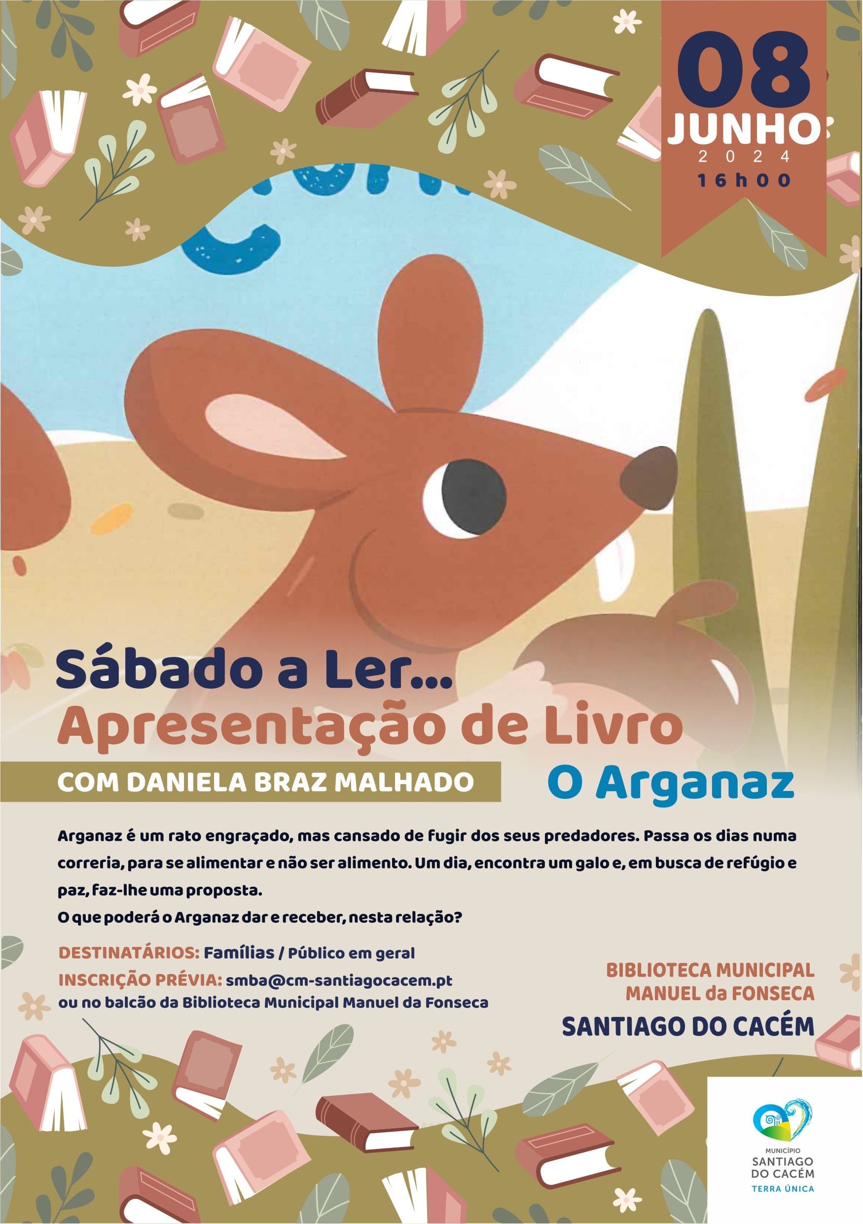 Sábado a Ler … Apresentação de Livro- O Arganaz Sábado a Ler ... Apresentação de Livro- O Arganaz