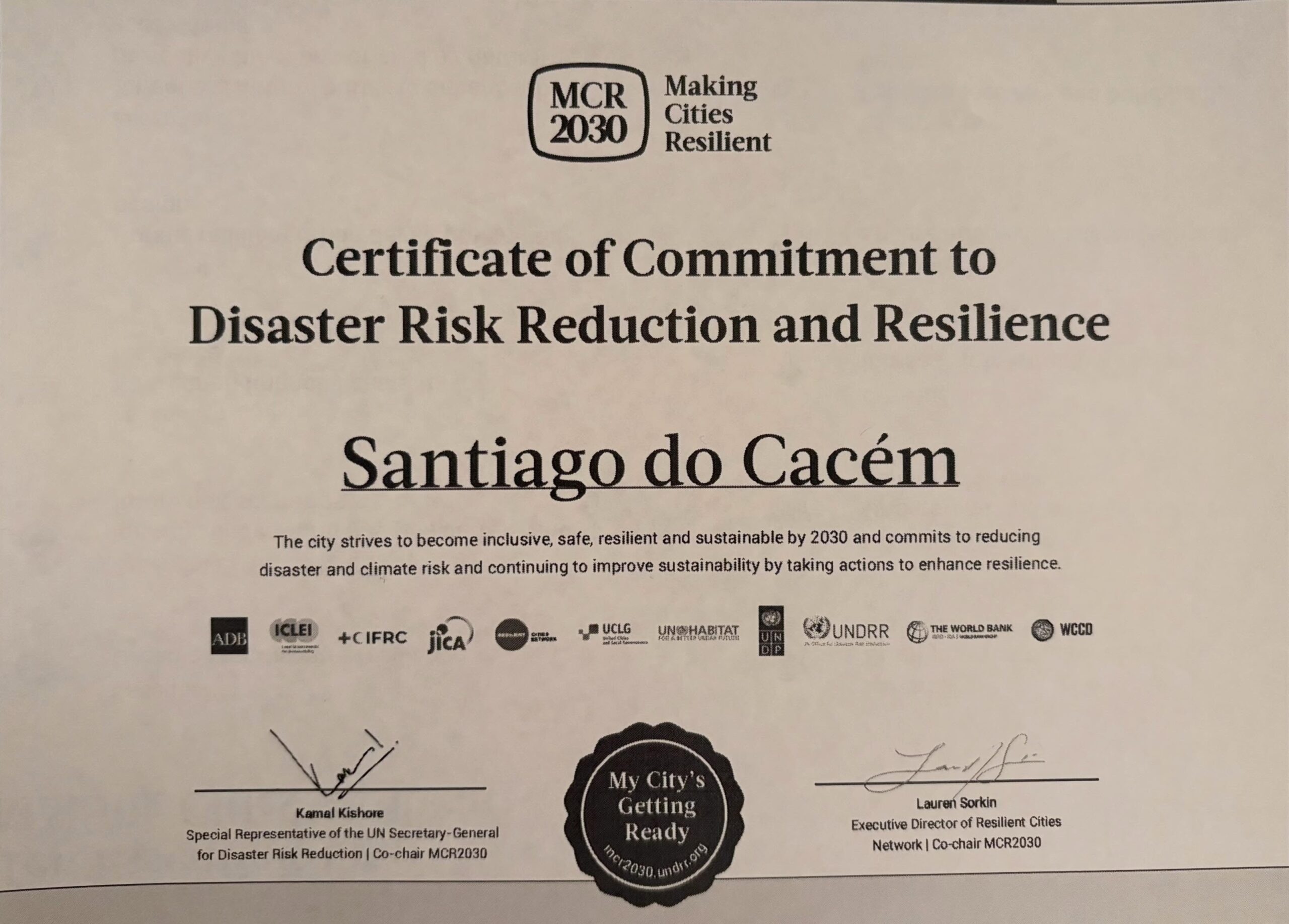 Santiago do Cacém reconhecido pela resposta às intempéries e situações de crise 2