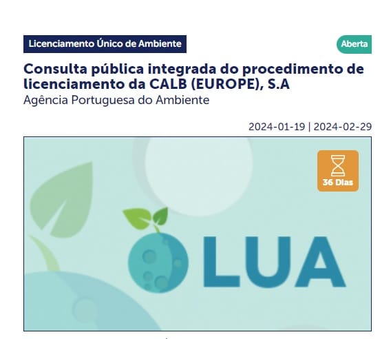 Consulta pública - unidade de lítio