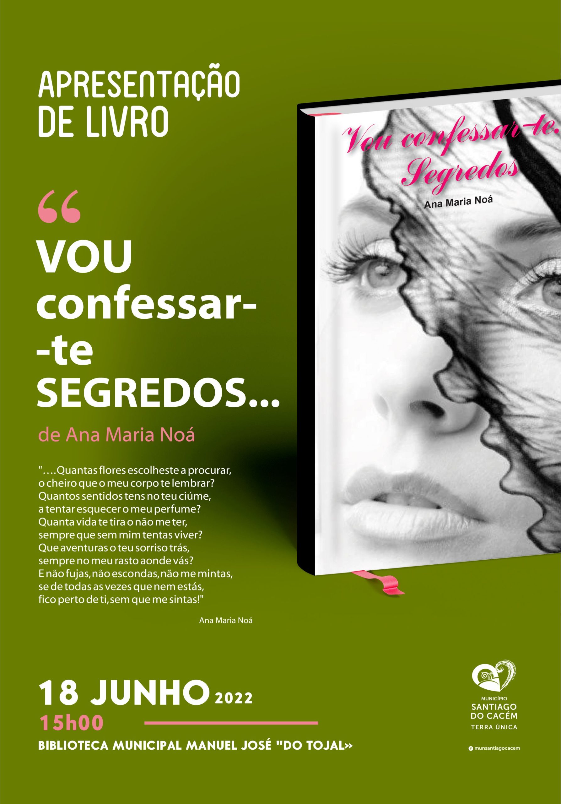 Apresentação do livro “Vou confessar-te segredos”