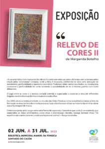 cartaz - Exposição Relevo de Cores II