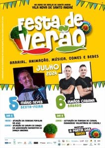 cartaz fEsta de verão Jornal "O Leme"
