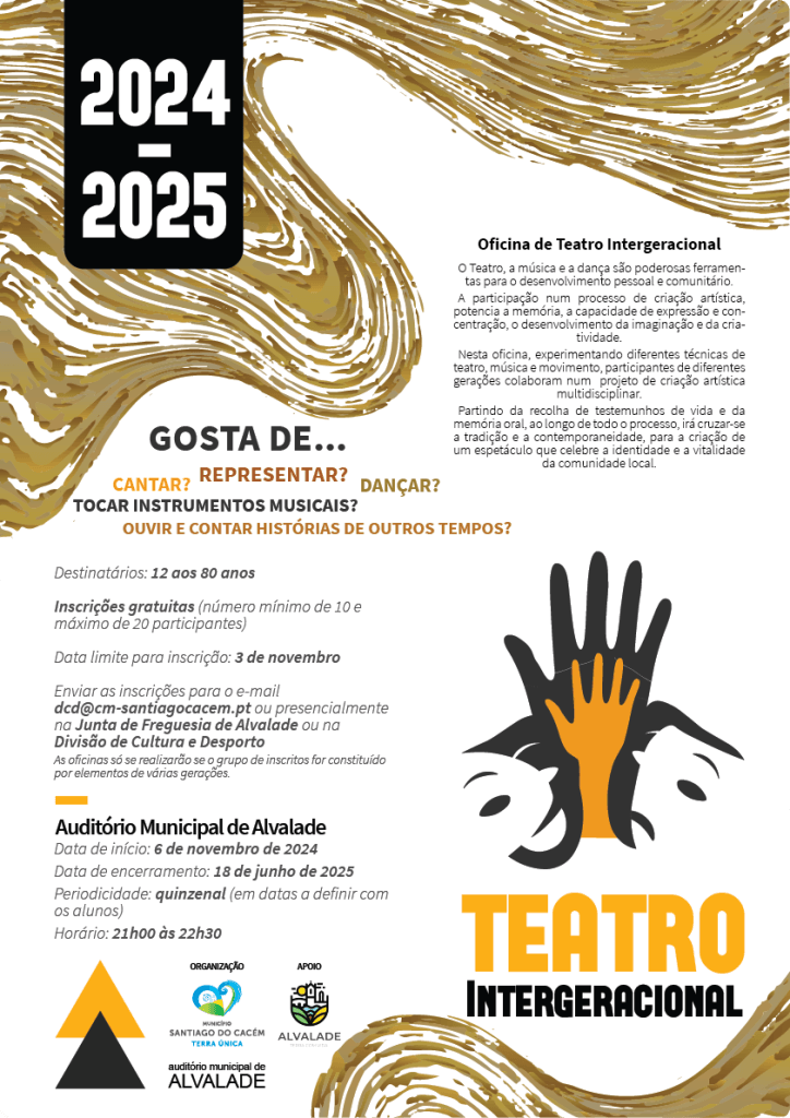 Oficina de Teatro Intergeracional - Alvalade | Ermidas-Sado