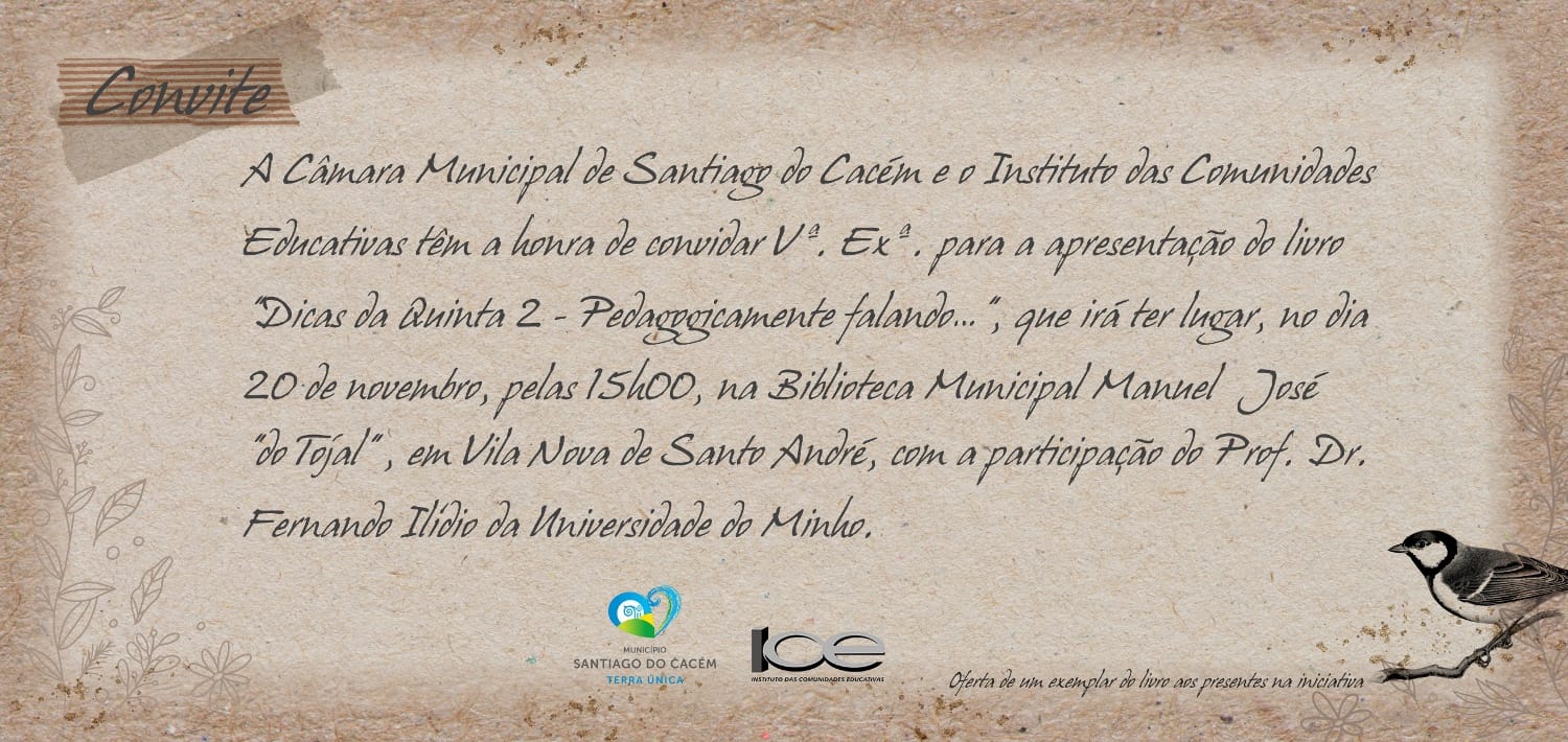 convite dicas da quinta