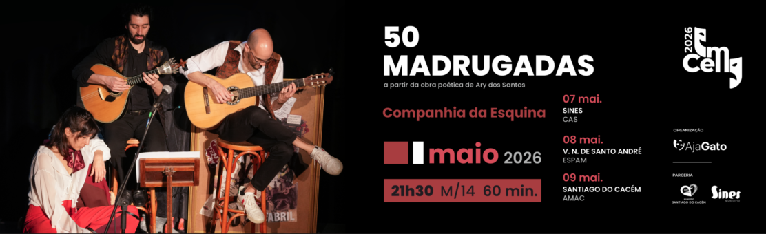 Emcena apresenta a peça “50 Madrugadas” pela companhia da Esquina