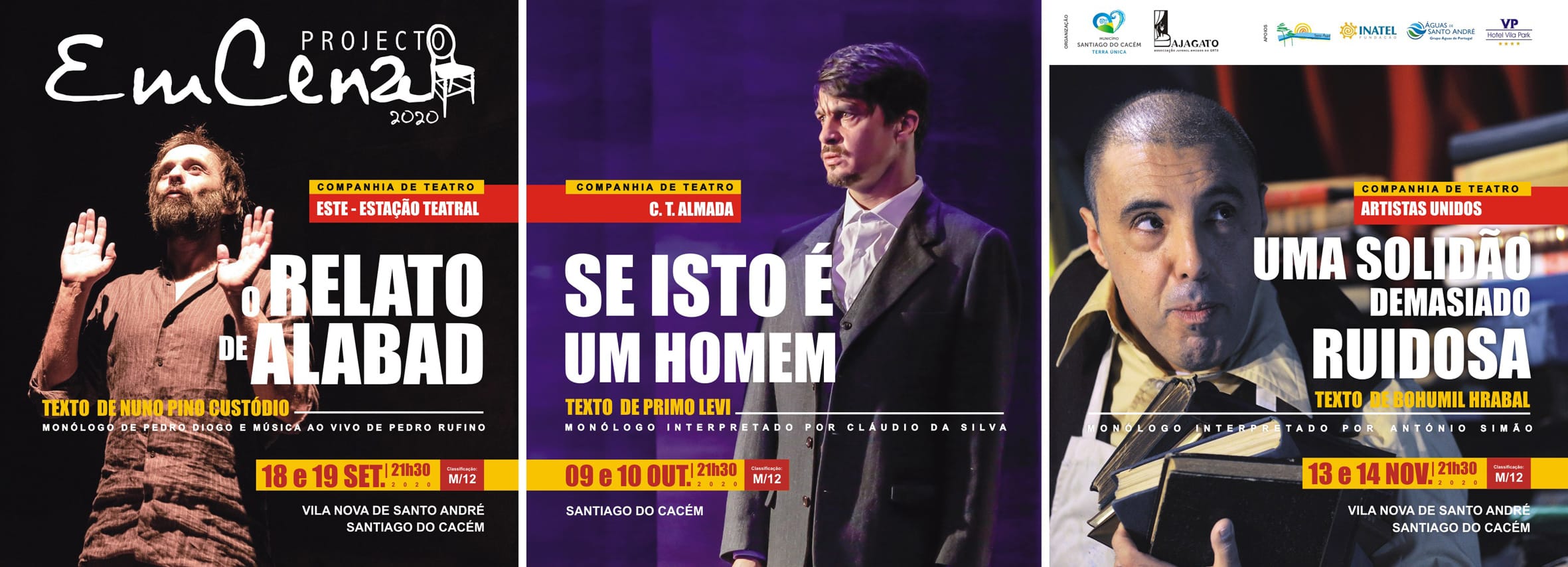 Projecto Emcena setembro outubro e novembro