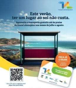 Transporte gratuito para as praias